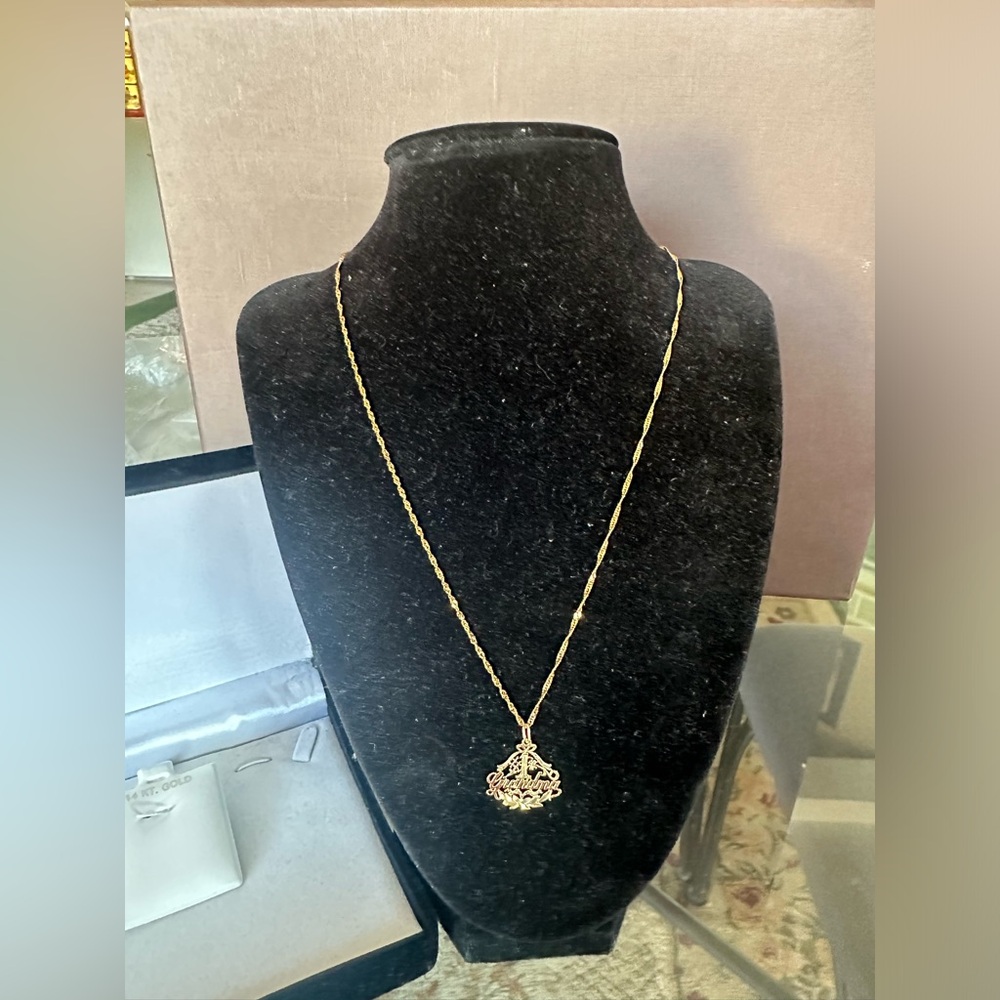 ✨14k Grandma Necklace solid gold ✨